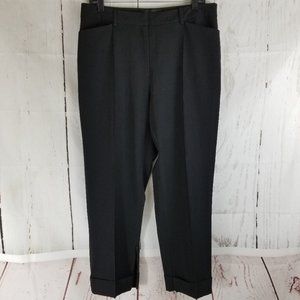 Focus 2000 Dress Pants Sz 12 Black Flat Front